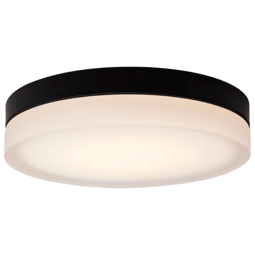 SATCO/NUVO PI 14 Inch LED Flush Mount Black Finish Frosted Etched Glass CCT Selectable 120V (62-570)