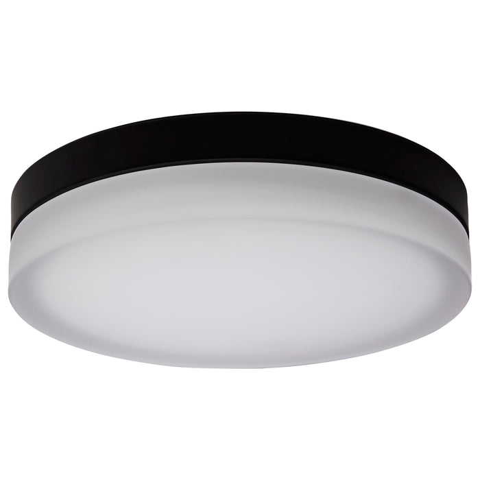 SATCO/NUVO PI 14 Inch LED Flush Mount Black Finish Frosted Etched Glass CCT Selectable 120V (62-570)
