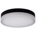 SATCO/NUVO PI 14 Inch LED Flush Mount Black Finish Frosted Etched Glass CCT Selectable 120V (62-570)