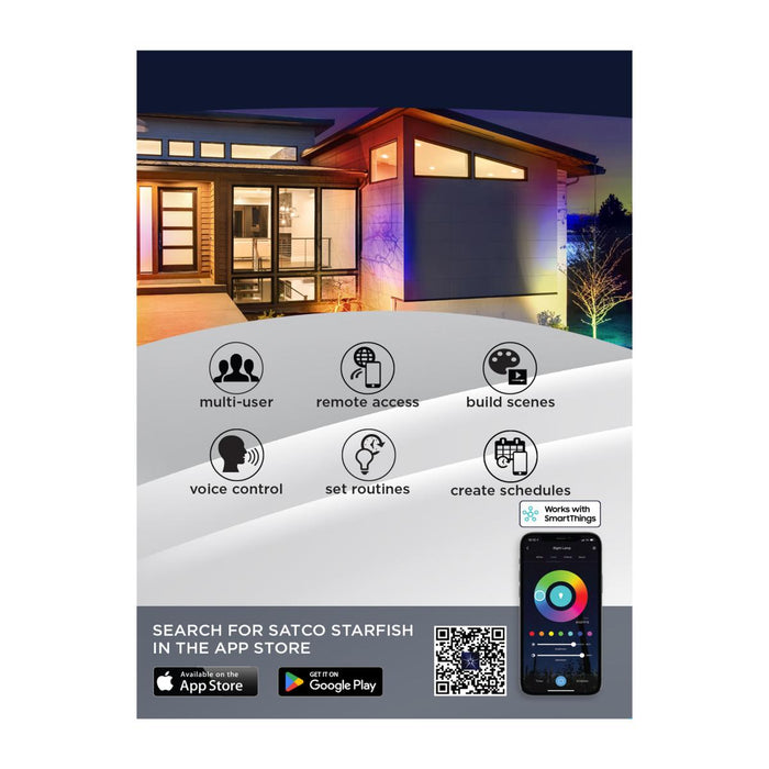 SATCO/NUVO 6W LED Landscape Floodlight RGB And 2700K-5000K Tunable White Bronze (62-5901)