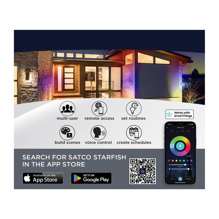 SATCO/NUVO 12W LED Landscape Floodlight RGB And 2700K-5000K Tunable White PAR30 Bronze (62-5903)