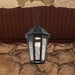 SATCO/NUVO East River Collection 1-Light Outdoor Hanging Fixture LED Smart - Starfish RGBTW CCT Selectable Matte Black Clear Water Glass (62-5944)