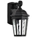 SATCO/NUVO East River Collection 1-Light Outdoor Small Wall Fixture LED Smart - Starfish RGBTW CCT Selectable Matte Black Clear Water Glass (62-5945)
