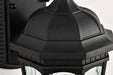 SATCO/NUVO East River Collection 1-Light Outdoor Small Wall Fixture LED Smart - Starfish RGBTW CCT Selectable Matte Black Clear Water Glass (62-5945)