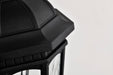 SATCO/NUVO East River Collection 1-Light Outdoor Small Wall Fixture LED Smart - Starfish RGBTW CCT Selectable Matte Black Clear Water Glass (62-5945)