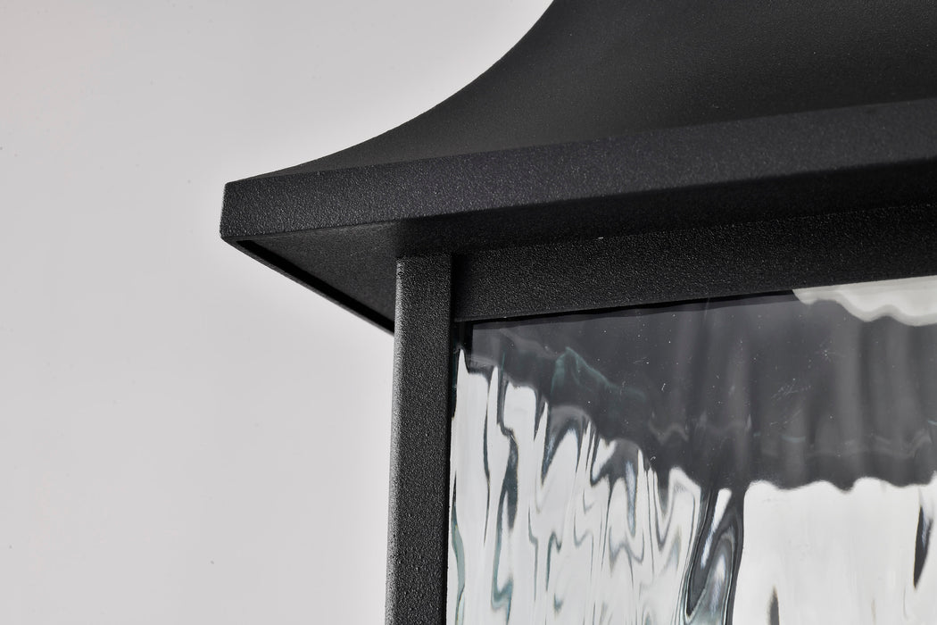 SATCO/NUVO Austen Collection 1-Light Outdoor Hanging Fixture LED Smart - Starfish RGBTW CCT Selectable Matte Black Clear Water Glass (62-5996)
