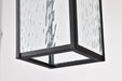 SATCO/NUVO Austen Collection 1-Light Outdoor Hanging Fixture LED Smart - Starfish RGBTW CCT Selectable Matte Black Clear Water Glass (62-5996)