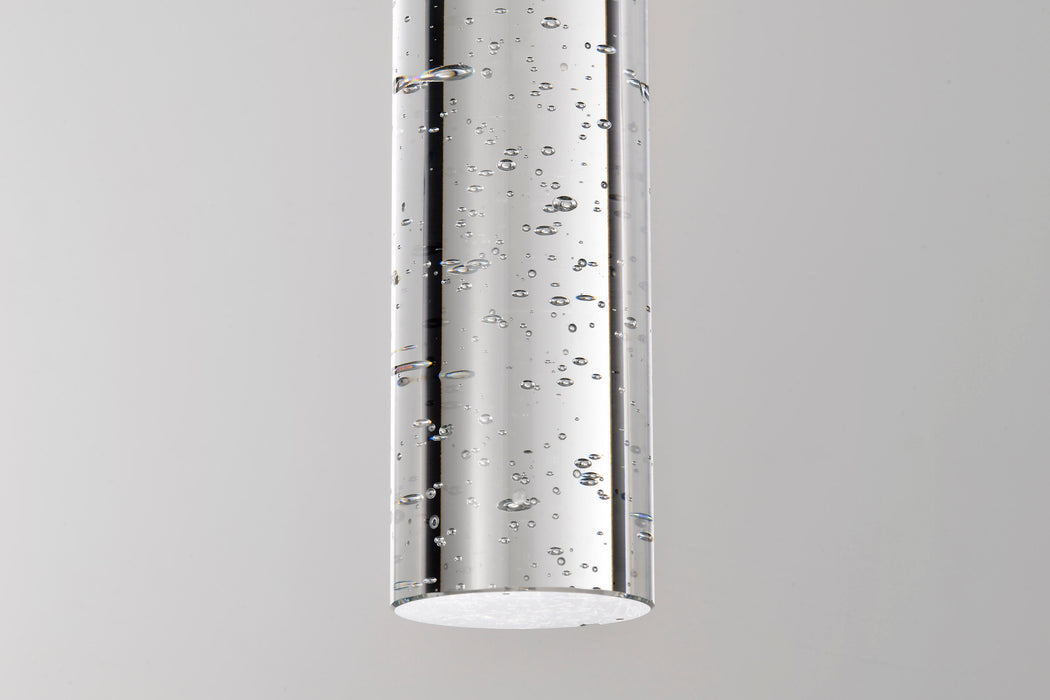 SATCO/NUVO Lacey 2 Inch LED Mini Pendant RGB/Tunable White Starfish Enabled Matte Black With K9 Bubble Crystal (62-6001)