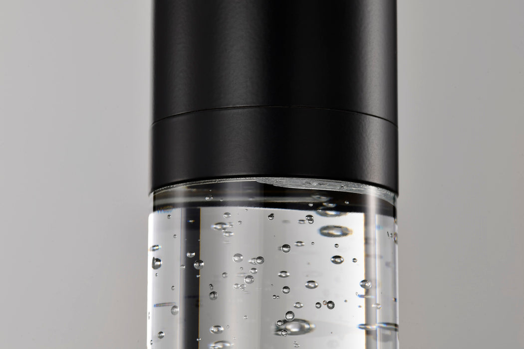 SATCO/NUVO Lacey 2 Inch LED Mini Pendant RGB/Tunable White Starfish Enabled Matte Black With K9 Bubble Crystal (62-6001)