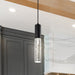 SATCO/NUVO Lacey 2 Inch LED Mini Pendant RGB/Tunable White Starfish Enabled Matte Black With K9 Bubble Crystal (62-6001)