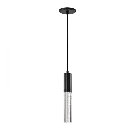 SATCO/NUVO Lacey 2 Inch LED Mini Pendant RGB/Tunable White Starfish Enabled Matte Black With K9 Bubble Crystal (62-6001)