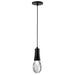 SATCO/NUVO Lacey 4 Inch LED Pendant RGB/Tunable White Starfish Enabled Matte Black With K9 Bubble Crystal (62-6002)