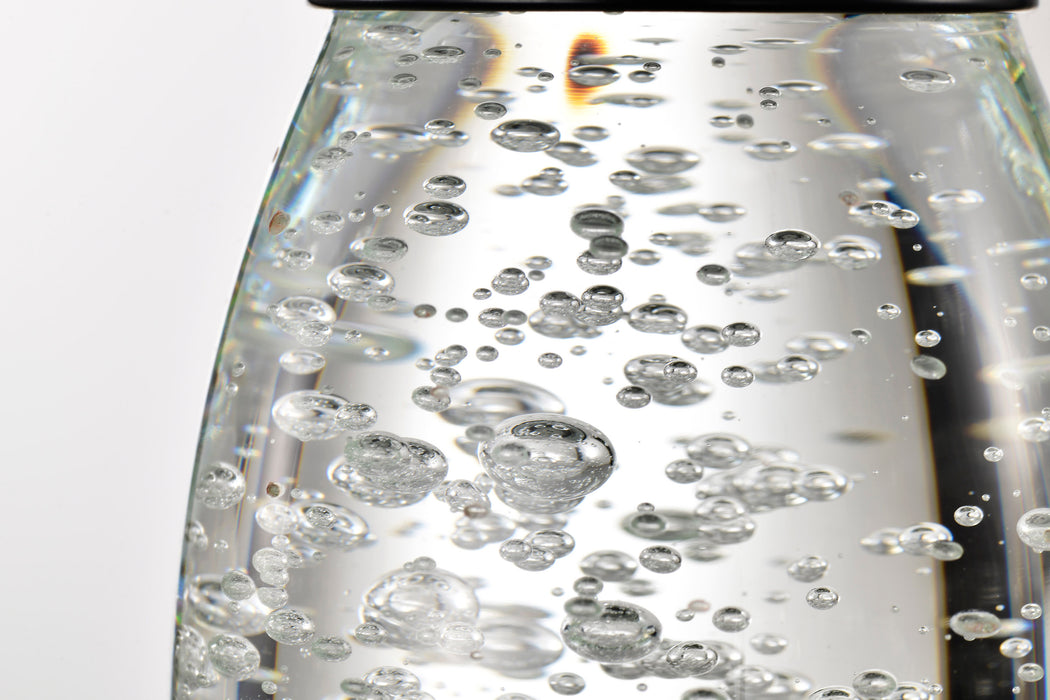 SATCO/NUVO Lacey 4 Inch LED Pendant RGB/Tunable White Starfish Enabled Matte Black With K9 Bubble Crystal (62-6002)