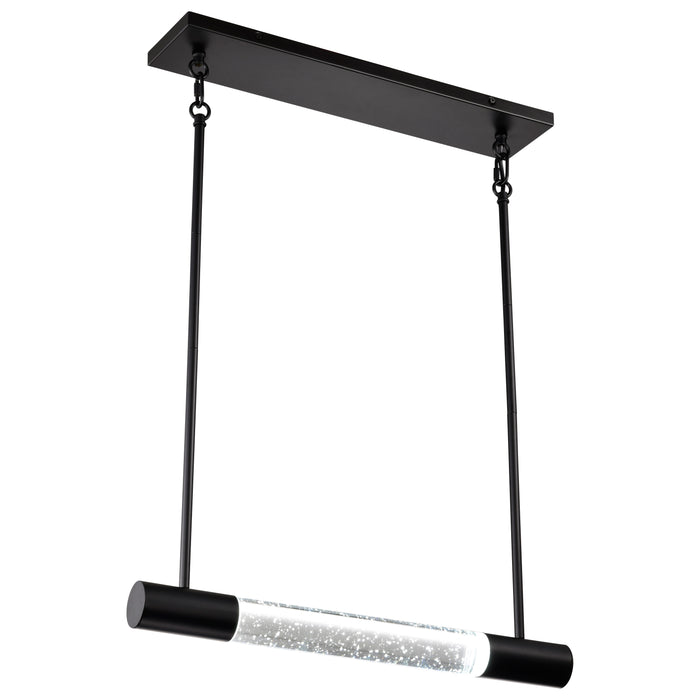 SATCO/NUVO Lacey 10 Inch LED Island Pendant RGB/Tunable White Starfish Enabled Matte Black With K9 Bubble Crystal (62-6003)