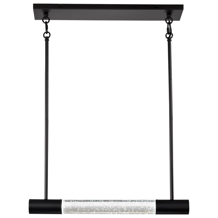 SATCO/NUVO Lacey 10 Inch LED Island Pendant RGB/Tunable White Starfish Enabled Matte Black With K9 Bubble Crystal (62-6003)