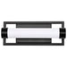 SATCO/NUVO Canal 13W LED Small Vanity 3000K 1040Lm 120V Dimmable Matte Black Finish White Acrylic Lens (62-666)