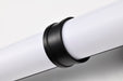 SATCO/NUVO Kagen 26W LED Medium Vanity 3000K 2080Lm 120V Dimmable Matte Black Finish White Acrylic Lens (62-678)