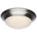 SATCO/NUVO 18W Flush Mount Twist And Lock Fixture LED 12 Inch Brushed Nickel Finish Frosted Glass 1500Lm 3000K 90 CRI (62-686)