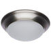 SATCO/NUVO 18W Flush Mount Twist And Lock Fixture LED 12 Inch Brushed Nickel Finish Frosted Glass 1500Lm 3000K 90 CRI (62-686)