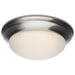 SATCO/NUVO 18W Flush Mount Twist And Lock Fixture LED 12 Inch Matte Black Finish Frosted Glass 1500Lm 3000K 90 CRI  (62-687)
