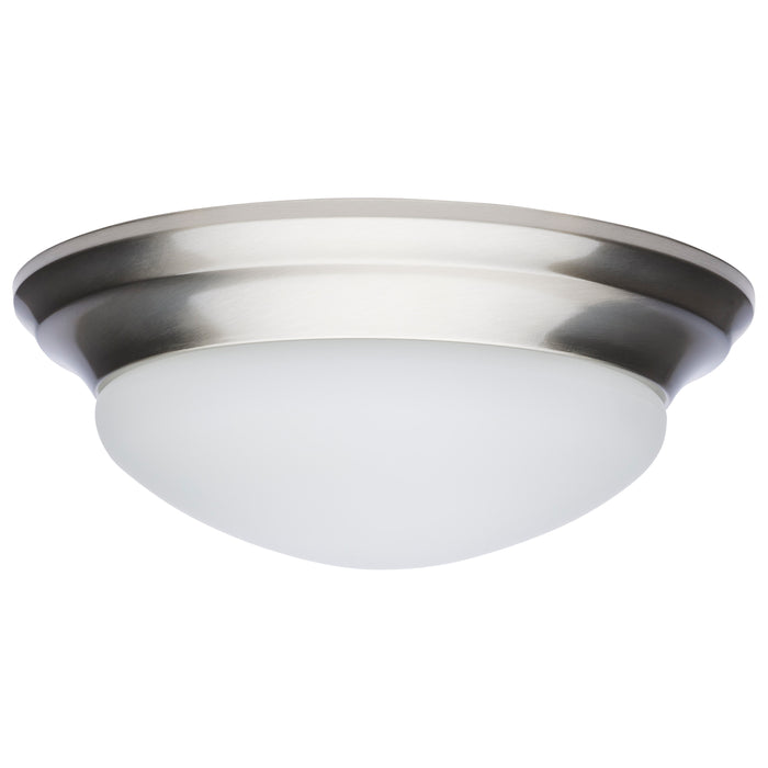SATCO/NUVO 18W Flush Mount Twist And Lock Fixture LED 12 Inch Matte Black Finish Frosted Glass 1500Lm 3000K 90 CRI  (62-687)