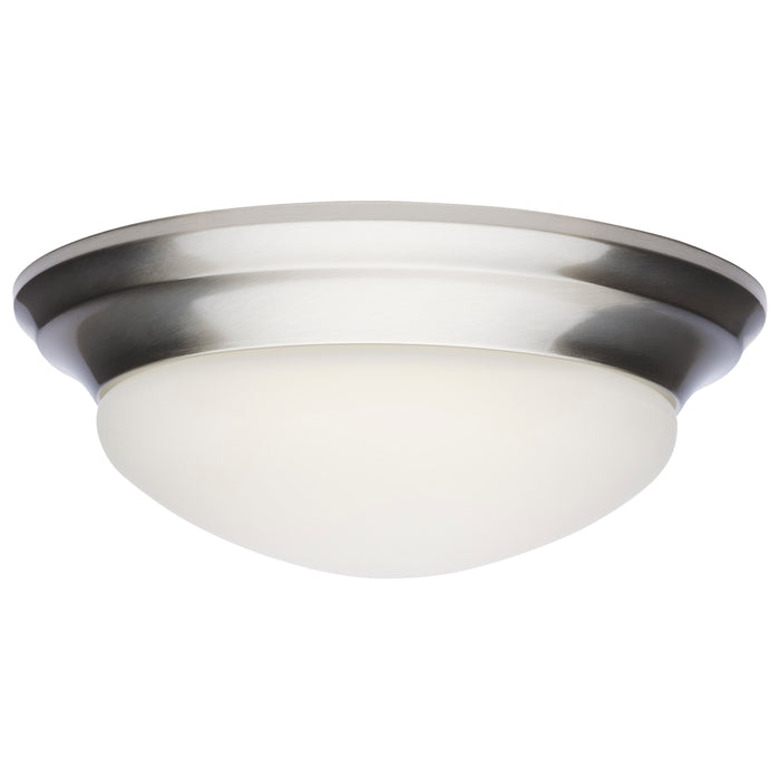SATCO/NUVO 18W Flush Mount Twist And Lock Fixture LED 12 Inch Matte Black Finish Frosted Glass 1500Lm 3000K 90 CRI  (62-687)