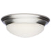 SATCO/NUVO 18W Flush Mount Twist And Lock Fixture LED 12 Inch Matte Black Finish Frosted Glass 1500Lm 3000K 90 CRI  (62-687)