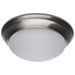 SATCO/NUVO 18W Flush Mount Twist And Lock Fixture LED 12 Inch Matte Black Finish Frosted Glass 1500Lm 3000K 90 CRI  (62-687)