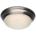 SATCO/NUVO 18W Flush Mount Twist And Lock Fixture LED 12 Inch Matte Black Finish Frosted Glass 1500Lm 3000K 90 CRI  (62-687)