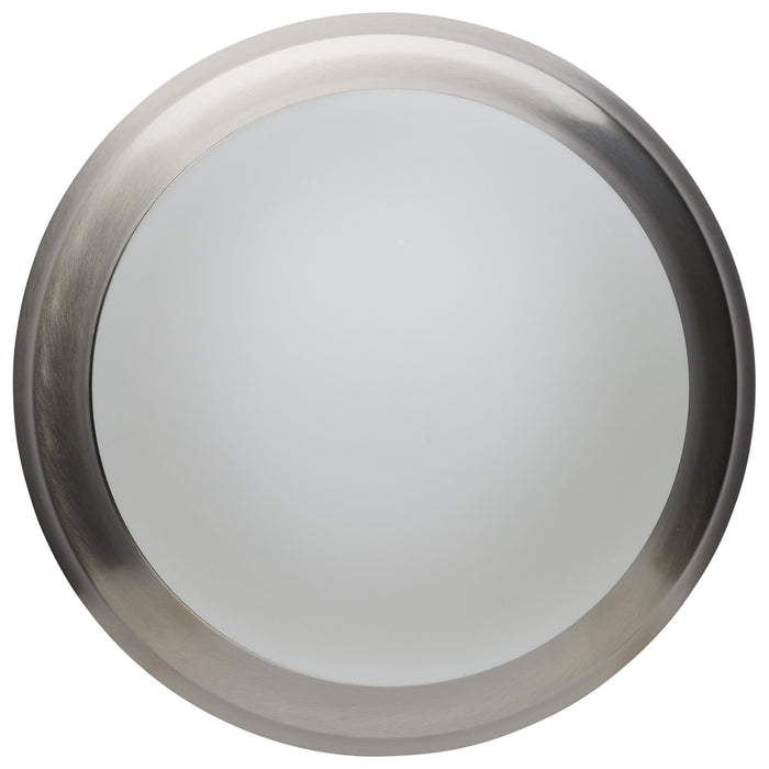 SATCO/NUVO 18W Flush Mount Twist And Lock Fixture LED 12 Inch Matte Black Finish Frosted Glass 1500Lm 3000K 90 CRI  (62-687)