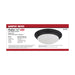 SATCO/NUVO 18W Flush Mount Twist And Lock Fixture LED 12 Inch Matte Black Finish Frosted Glass 1500Lm 3000K 90 CRI  (62-687)