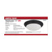 SATCO/NUVO 18W Flush Mount Twist And Lock Fixture LED 12 Inch Matte Black Finish Frosted Glass 1500Lm 3000K 90 CRI  (62-687)