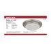 SATCO/NUVO 25W Flush Mount Twist And Lock Fixture LED 14 Inch Brushed Nickel Finish Frosted Glass 2100Lm 3000K 90 CRI (62-688)