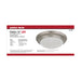SATCO/NUVO 25W Flush Mount Twist And Lock Fixture LED 14 Inch Brushed Nickel Finish Frosted Glass 2100Lm 3000K 90 CRI (62-688)