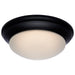 SATCO/NUVO 25W Flush Mount Twist And Lock Fixture LED 14 Inch Matte Black Finish Frosted Glass 2100Lm 3000K 90 CRI (62-689)
