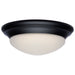 SATCO/NUVO 25W Flush Mount Twist And Lock Fixture LED 14 Inch Matte Black Finish Frosted Glass 2100Lm 3000K 90 CRI (62-689)