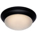 SATCO/NUVO 25W Flush Mount Twist And Lock Fixture LED 14 Inch Matte Black Finish Frosted Glass 2100Lm 3000K 90 CRI (62-689)