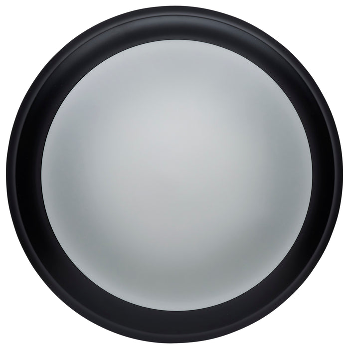 SATCO/NUVO 25W Flush Mount Twist And Lock Fixture LED 14 Inch Matte Black Finish Frosted Glass 2100Lm 3000K 90 CRI (62-689)