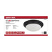SATCO/NUVO 25W Flush Mount Twist And Lock Fixture LED 14 Inch Matte Black Finish Frosted Glass 2100Lm 3000K 90 CRI (62-689)