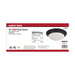 SATCO/NUVO 25W Flush Mount Twist And Lock Fixture LED 14 Inch Matte Black Finish Frosted Glass 2100Lm 3000K 90 CRI (62-689)