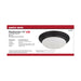 SATCO/NUVO 25W Flush Mount Twist And Lock Fixture LED 14 Inch Matte Black Finish Frosted Glass 2100Lm 3000K 90 CRI (62-689)