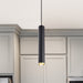 SATCO/NUVO Century 12W 16 Inch LED Pendant Matte Black And Brushed Brass Finish (62-818)