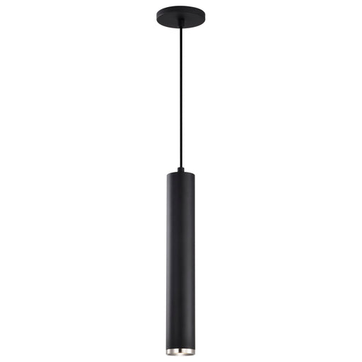 SATCO/NUVO Century 12W 16 Inch LED Pendant Matte Black And Brushed Nickel Finish (62-819)
