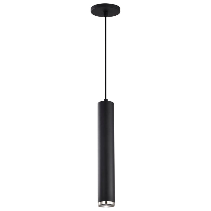 SATCO/NUVO Century 12W 16 Inch LED Pendant Matte Black And Brushed Nickel Finish (62-819)