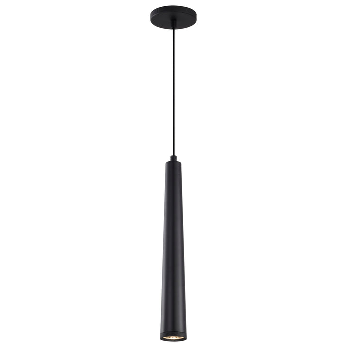 SATCO/NUVO Melrose 12W 16 Inch LED Pendant Matte Black Finish (62-826)