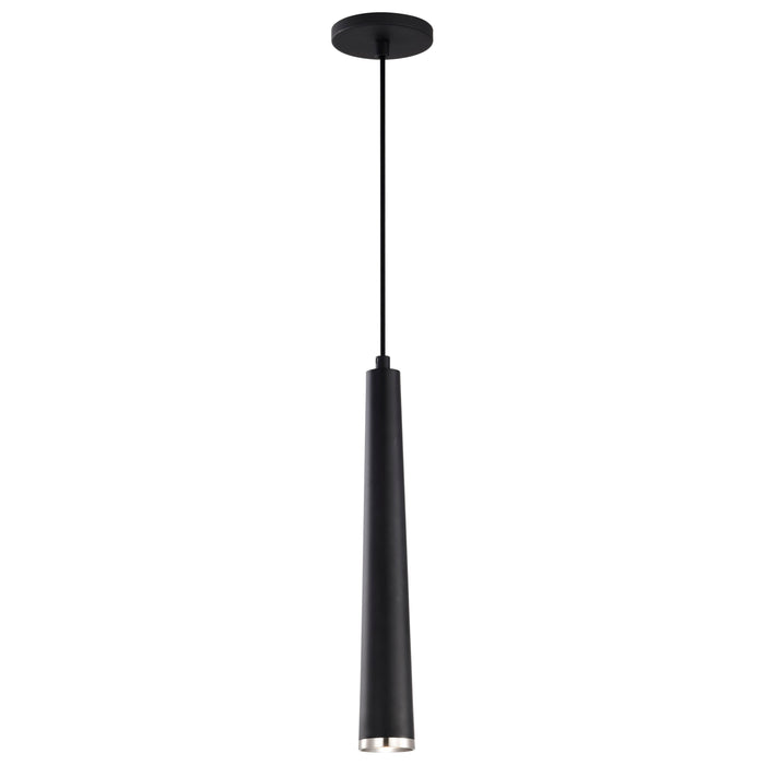 SATCO/NUVO Melrose 12W 16 Inch LED Pendant Matte Black And Brushed Nickel Finish (62-829)