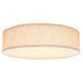 SATCO/NUVO 15 Inch CCT Selectable Fabric Drum LED Decor Flush Mount Fixture Beige Fabric Shade Acrylic Diffuser (62-998)
