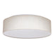 SATCO/NUVO 15 Inch CCT Selectable Fabric Drum LED Decor Flush Mount Fixture Beige Fabric Shade Acrylic Diffuser (62-998)