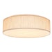 SATCO/NUVO 15 Inch CCT Selectable Fabric Drum LED Decor Flush Mount Fixture Beige Fabric Shade Acrylic Diffuser (62-998)