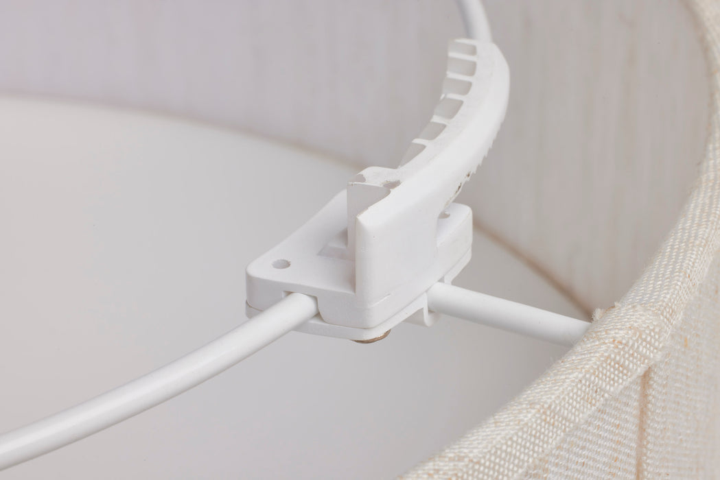 SATCO/NUVO 15 Inch CCT Selectable Fabric Drum LED Decor Flush Mount Fixture Beige Fabric Shade Acrylic Diffuser (62-998)